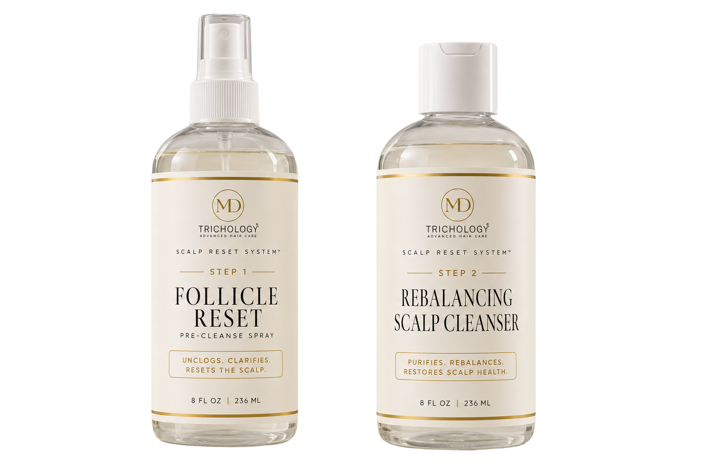 MD Trichology Scalp Reset System Refill Pack (Steps 1 and 2)